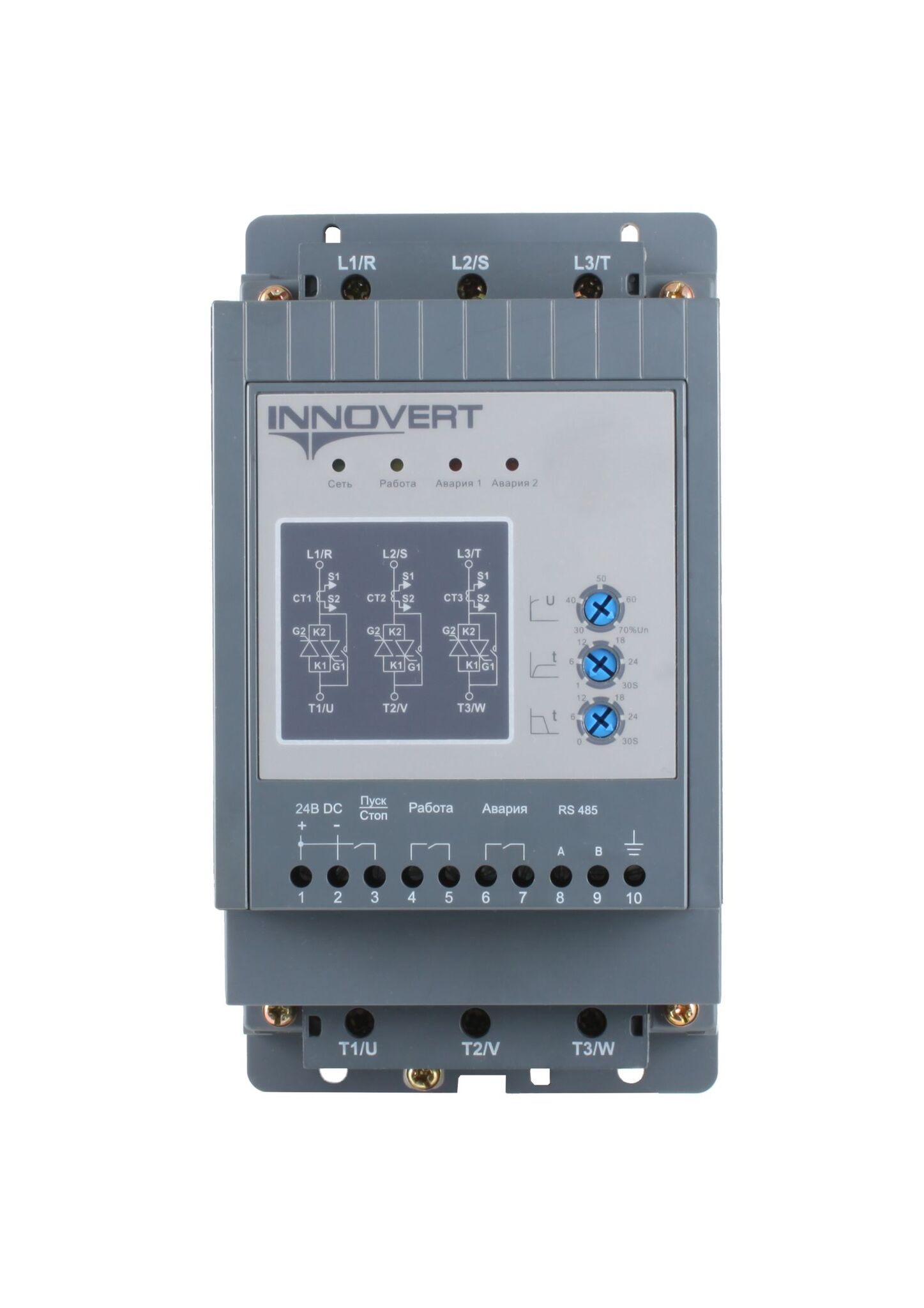 Устройство плавнго пуска INNOVERT SSD113A43E, 11кВт, 380В, 22А
