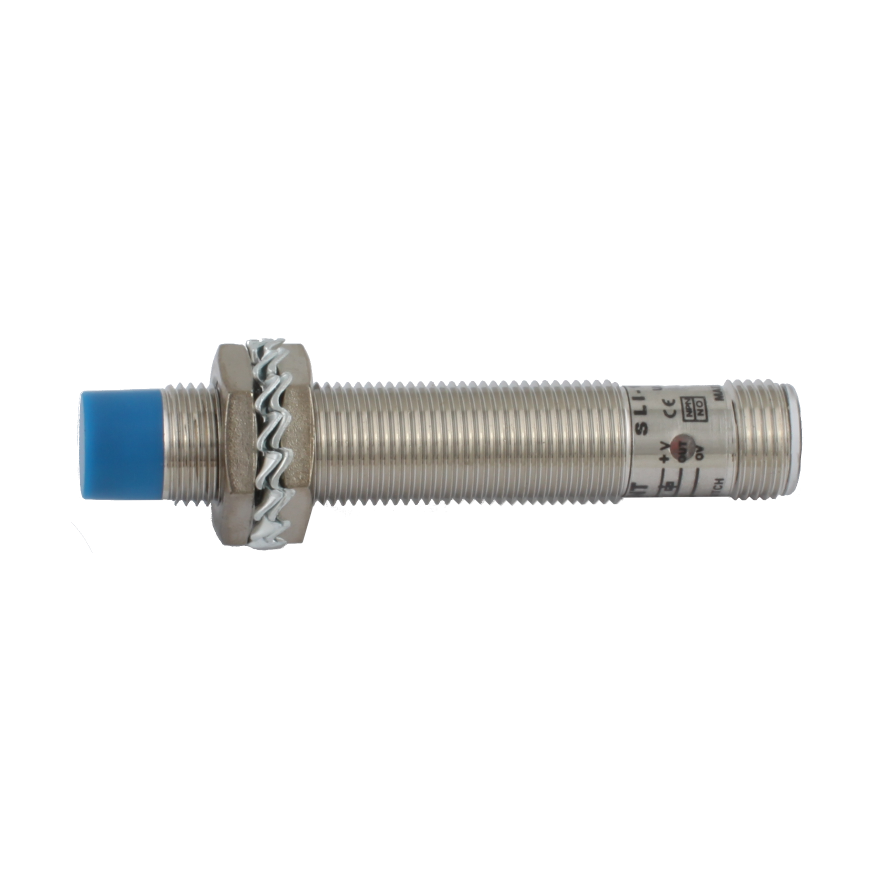 Индуктивный датчик INNOCONT, M12x1, L=61 мм, неэкранированный, зона срабатывания 4 мм, -25 +60 С, 12…24 VDC, IP67, выход: NPN NO, макс. ток 200 мА, разъем M12 SLI-12N4C