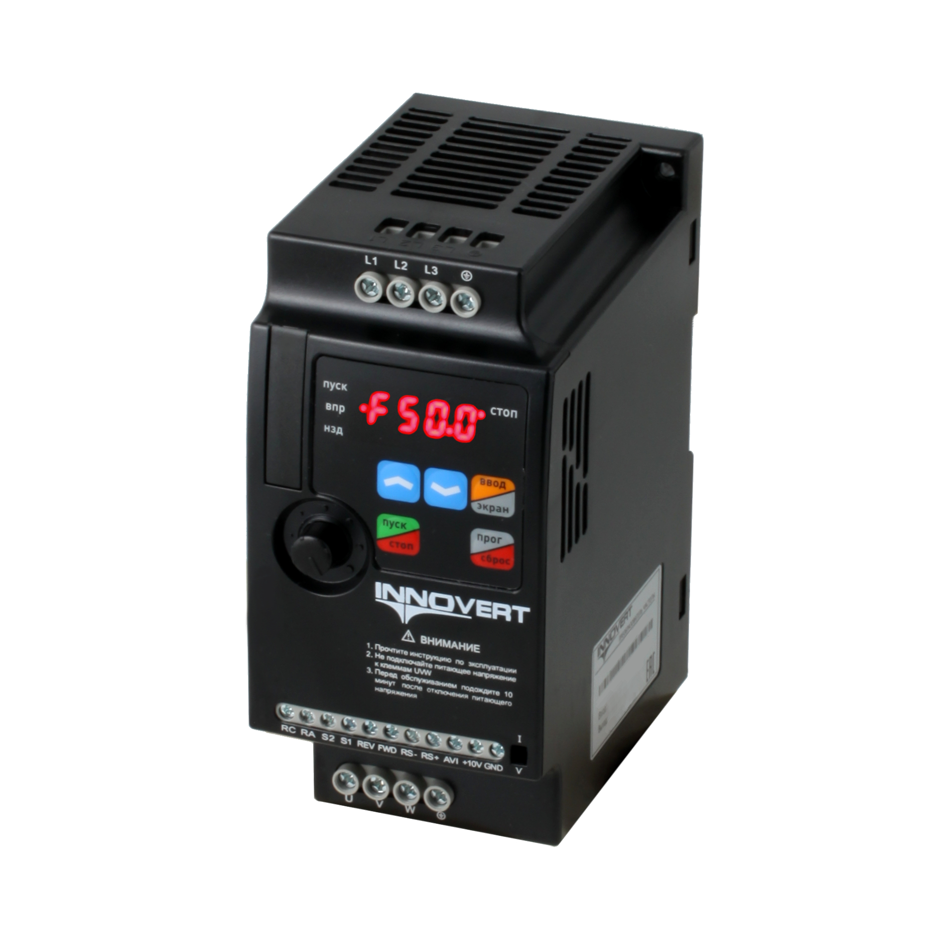 Преобразователь частоты INNOVERT ISD mini plus ISD112M43E, 1,1кВт, 380В, 3.0 А