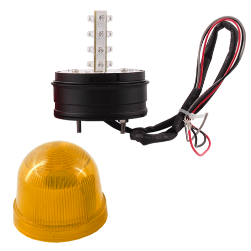 Маяк проблесковый желтого цвета INNOCONT SL70B-220-Y