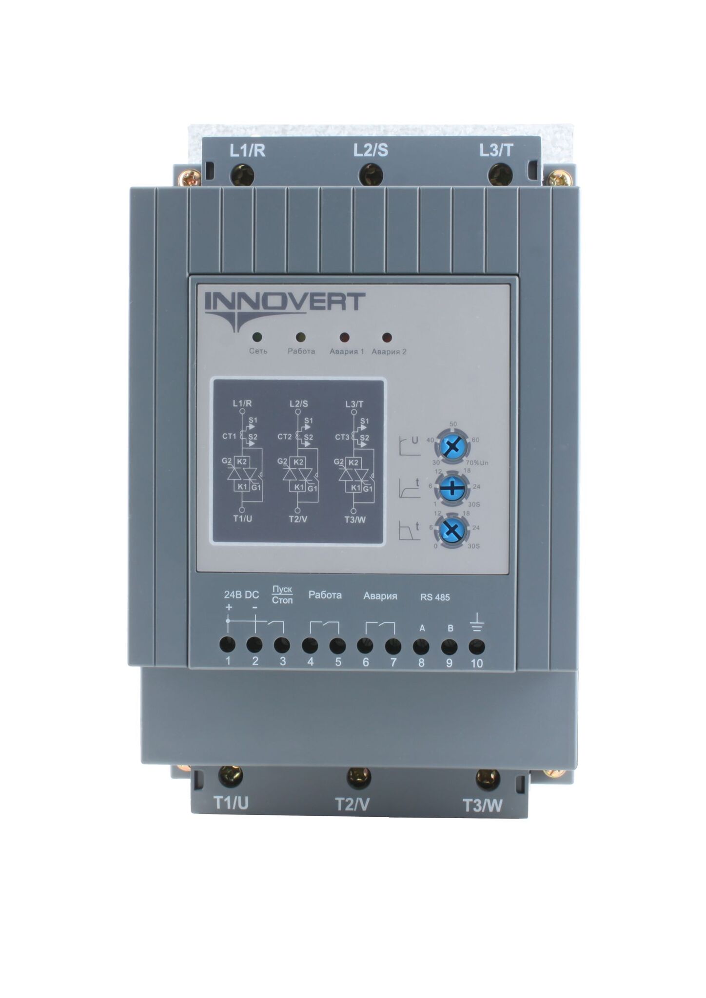 Устройство плавнго пуска INNOVERT SSD373D43E, 37кВт, 380В, 75А