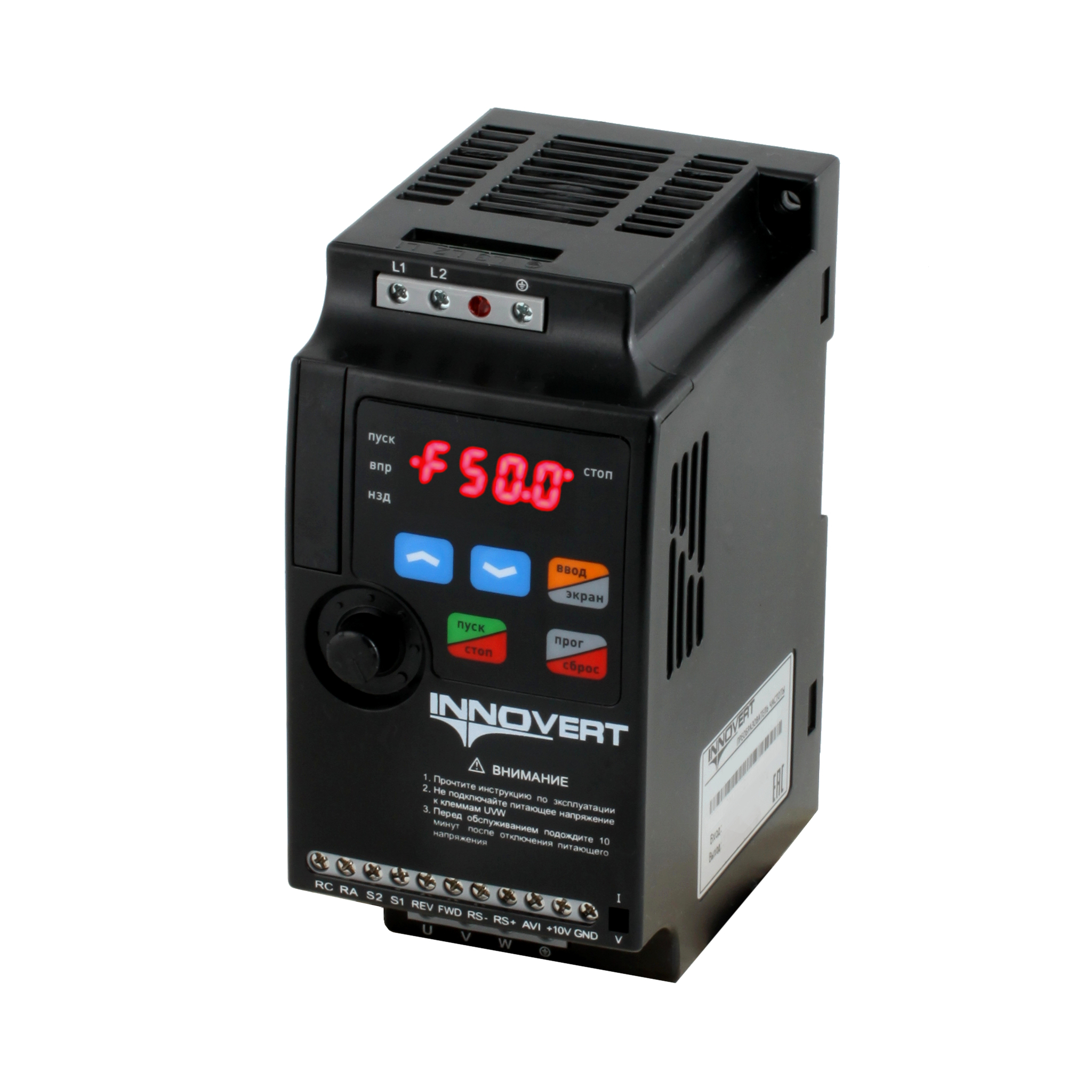 Преобразователь частоты INNOVERT ISD mini plus ISD091M21E, 0,09кВт, 220В, 0.7 А